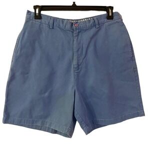 J. Crew‎ Light Blue Flat Front Cotton Chino Shorts Size 35